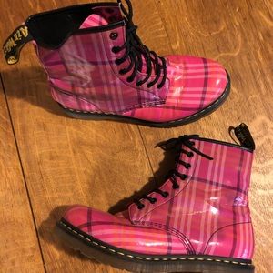Pink Dr. Marten size 10 boots